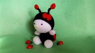 Coccinella Uncinetto 🐞 Amigurumi Tutorial  Ladybug Crochet  Mariquita Crochet [upl. by Thedrick]