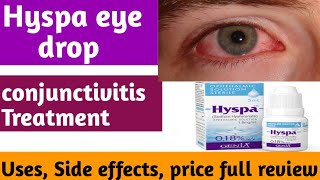 Hyspa eye drop  sodium hyaluronate conjunctivitis treatment lubricating eye drops kaise istemal [upl. by Marko299]