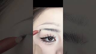 Makeup EyeBrow V beautiful eyebrows makeup shortvideo [upl. by Elaynad]