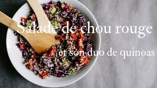 Salade de chou rouge et son duo de quinoas [upl. by Taran]