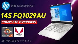 HP 14S FQ1029AU AMD RYZEN 3 5300U  HP 14S FQ1029AU REVIEW  AMD RYZEN 3 5300U VS INTEL CORE I3 11TH [upl. by Lasorella]