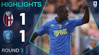 BOLOGNAEMPOLI 11  HIGHLIGHTS  Thrilling game opens with two goals in 3 minutes  Serie A 202425 [upl. by Percy981]