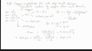 Solids SC BCC and FCC Unit Cells with Calculations [upl. by Godrich]