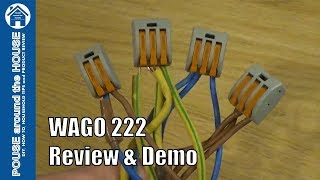 WAGO 222 connectors review and demo How to use with WAGOBOX Junction Box [upl. by Akinal]