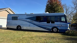 Beaver Marquis Tourmaline Class A Motorhome on a Ferry Madeline Island to Bayfield WI [upl. by Aiak538]