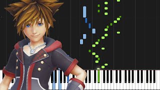 Kingdom Hearts 3  Dearly Beloved Piano Tutorial Synthesia [upl. by Amara]