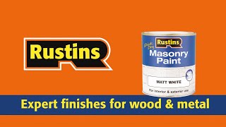 Rustins Masonry Paint [upl. by Hillel870]