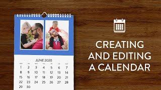 Creating and editing a calendar in Snapfish [upl. by Lehsar]