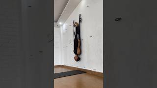 wall rope yoga youtubeshorts yogaposes shorts yogaexercises acrobatics [upl. by Maxie458]