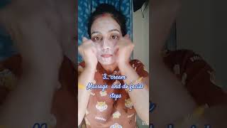 Facial at home easy way🫅🌼shortsfeed skincare beauty selfcare viralshort youtubeshorts [upl. by Navanod]