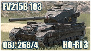 FV215b 183 Object 2684 amp HoRi Type III • WoT Blitz Gameplay [upl. by Gayla111]