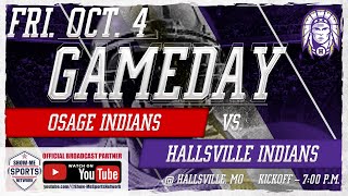 FB Hallsville Indians vs Osage Indians 100424 Broadcast 0648 [upl. by Flodur454]