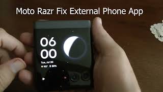 Moto Razr 2024 Phone App External Display Fix [upl. by Prissy]