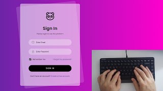 ASMR Programming  Modern Login Form Design  No Talking Only HTML CSS [upl. by Atteirneh]