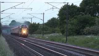 UK  94mph Deltic on ECML  The Elizabethan 11613 [upl. by Leahcimal379]