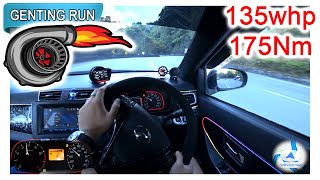 不好意思各位，Perodua Bezza 13L Bolt On Turbo 上不到山顶  Malaysia POV Genting Run 冲上云霄 CC Subtitle [upl. by Akimed428]