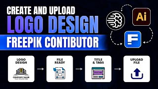 How to Create and Upload a Logo Vector Design with Ideogram for Freepik  HindiUrdu Tutorial [upl. by Westphal753]