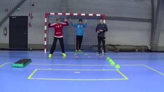 Handball Goalkeeper Warm up option [upl. by Tallie]