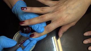 30 min Manicure with Polish CND Vinylux quotDark Lavaquot by Anna [upl. by Nirat]