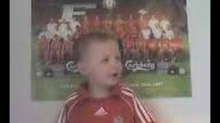 James Singing Steven Gerrard Song [upl. by Epolenep805]