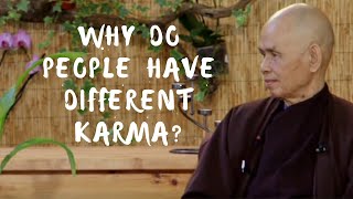 Why do people have different Karma Thich Nhat Hanh answers questions [upl. by Olnton335]