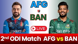 🔴 Live Cricket Bangladesh🇧🇩 Vs Afghanistan🇦🇫 – 2nd ODI Match  BAN Vs AFG Live Match Today 🏏 [upl. by Hgierb984]