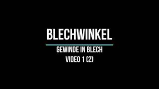 Inventor Blechbearbeitung Video 12 BlechwinkelGewinde in Blech [upl. by Assilim]