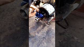 Truck Wheel Hub Grease 💯 mechanic amazing skills shorts truck [upl. by Aihsia]