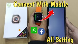 How To Connect T500 Ultra Watch To Phone  T500 Ultra Smartwatch Unboxing  Mr Ammar Tech [upl. by Ecnahc]