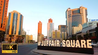 Juffair Awal Avenue  Manama Bahrain  Walking Tour 4K [upl. by Tatianna]