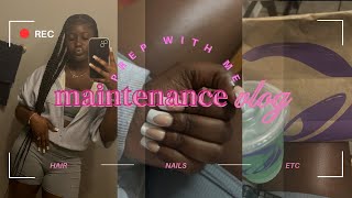 MAINTENANCE VLOG hair nails lashes store run etc [upl. by Veedis81]