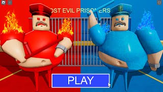 NEW UPDATE FIRE BARRY VS WATER BARRY in BARRYS PRISON RUN New Scary Obby Roblox [upl. by Fabrin867]