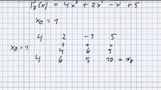 1 und 2 Ableitung eines Polynoms mit Hornerschema berechnen HD [upl. by Publias]