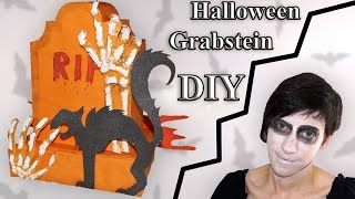 Grabstein aus Papier  Bastelanleitung Halloween [upl. by Stephana]