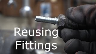 Removing and Reusing Hydraulic Fittings [upl. by Aerdnaed808]