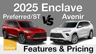 2025 Buick Enclave Preferred vs Avenir  Feature amp Pricing Breakdown [upl. by Atniuq]