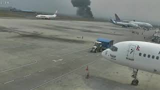 Investigation Deadliest Airplane crash caught on CCTV  Tribhuvan International Airport  NEPAL [upl. by Paulo]