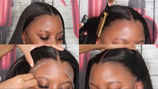 No Baby Hairs No Problem How To Melt Transparent Lace Like A Pro Ft My First Wig [upl. by Shandra]