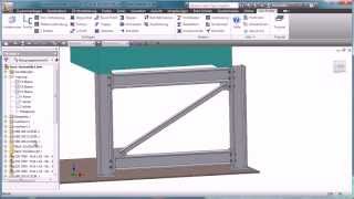 Stahlbau mit ASiProfile und Autodesk Inventor schnelle Stahlbaukonstruktion [upl. by Atrim]