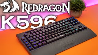 Unboxing and Review  Redragon K596 Vishnu Wireless Bluetooth Mechanical TKL Keyboard [upl. by Ahsimet870]