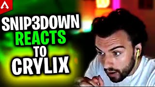 Snip3down Reacts to Insane Play From Best Japanese Player CrylixBloom  Apex Legends Highlights [upl. by Lliw]