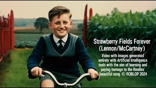 Strawberry Fields Forever AI GENERATED VIDEO [upl. by Enneyehs]