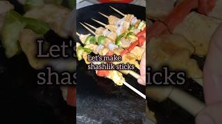 Shashlik sticks recipe food youtubeshorts shashliksticks [upl. by Attej]