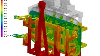 Trappe aéronautique Éole simulation du remplissage du moule [upl. by Nessim]