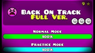 BACK ON TRACK FULL VERSION BY THESQUAREZEBRA GD ME GEOMETRY DASH 211 [upl. by Ellenrad]