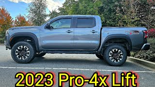 Lifted 2023 Nissan Frontier Pro4x On Stock Wheels [upl. by Light]