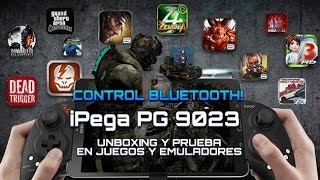 Control Desplegable iPega PG  9023  Android  iOS  Bluetooth  Unboxing y Prueba  Gearbest [upl. by Adnole]