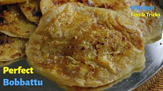 నేతి బొబ్బట్లు  PuranPoli  How to make perfect Bobbatlu at Home in Telugu by Vismai Food [upl. by Nairoc]