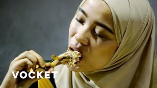 VOCKET MAKAN Ayam Bakar Rice dan Crispy Baby Crab [upl. by Cade]