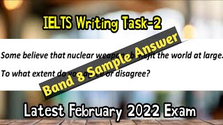 IELTS Writing Exam February2022 Latest Writing Task2 Sample Answer with Band 8 Strategies by Pawan [upl. by Haisi678]